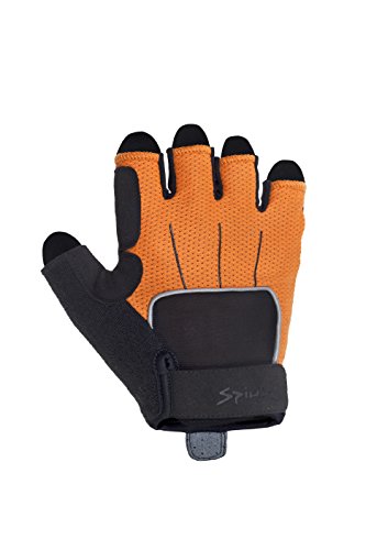 Spiuk Urban Guantes Cortos, Hombre, Naranja/Negro, XL