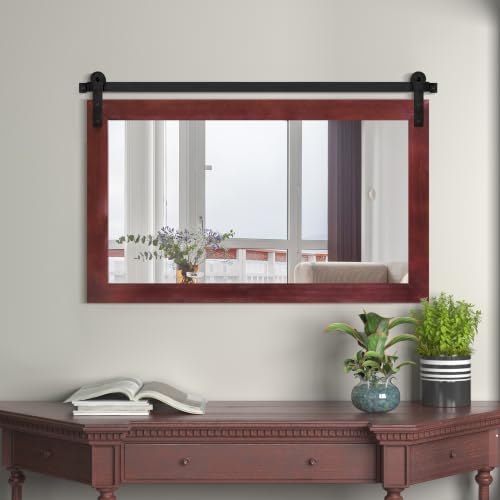Image of COGOOD Farmhouse Bathroom Mirrors for Over Sink - 30 x 41 Espresso