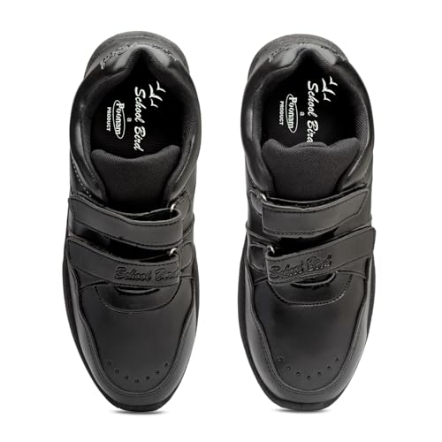 Image of SCHOOL BIRDS Kids Unisex School Uniform Black Shoes Oxford Shoe for Boys and Girls
