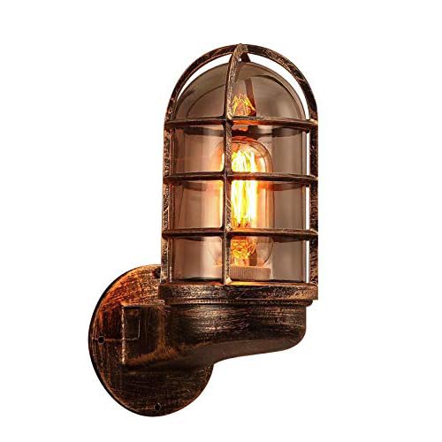 KY LEE 壁ライト 船舶照明 ブラケットランプ 間接照明 LED対応 マリンランプ 玄関照明 インダストリアルデザイン 壁付け照明 インテリア照明 海 サーフ 屋外 玄関灯 カフェ ナチュラル 外灯 門灯 店舗照明 防雨型 防湿型 鉄錆色