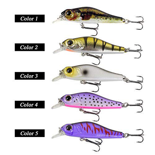 Yialia 68mm 6.9g Minnow Iscas De Pesca 3D Realista Artificial Duro Isca De Pesca Isca Crankbait Swim