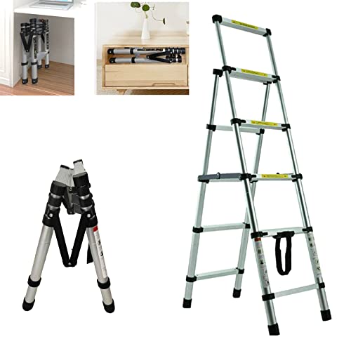 5.6FT+6.6FT Folding Telescoping Ladders EN131