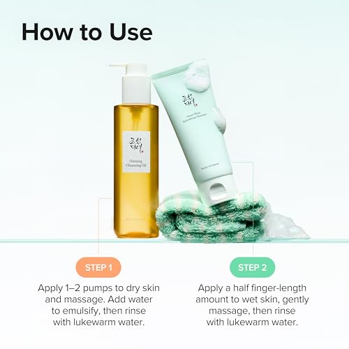 Image of Beauty of Joseon Double Cleansing Duo With Glass Skin Moisturizer Gift | Daily Korean Skincare Face Cleansers for All Skin Types, Gentle Gel Cleanser and Lightweight Cleansing Oil 210 ml, 100 ml