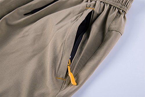 Image of JINSHI Men's Outdoor Quick Dry Lightweight Sports Hiking Shorts Zipper Pockets