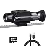 SUZLAZYR NK008 狩猟用デジタル暗視スコープ赤外線ライフルスコープ単眼鏡5倍ズームレチクル付きHD 1080P ビデオ録画カメラ