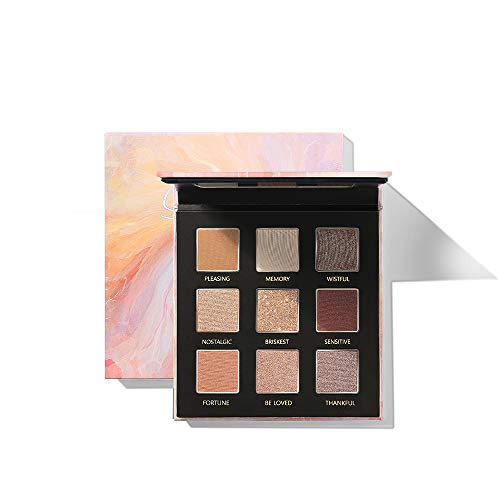 Eyeshadow Palette, Matte Shimmer Glitter Pressed Pearl All Highly Pigmented Blending Powder, Natural Velvet Texture Eye Shadow Kit (Sunset Glow)