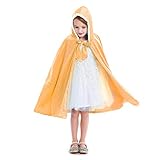 Luzlen Girls Princess Cloak Hooded Cape Full Length Costume Party Cosplay Dress Up 3-10 Years,...