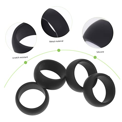 Anillos deportivos de silicona para hombre 4 piezas miniatura 6