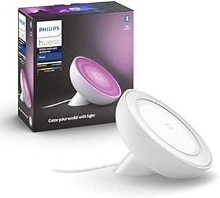 Philips Hue Bloom White and Colour Ambiance [White] Smart LED Table Lamp, with Bluetooth Works with Alexa and Google Assistant