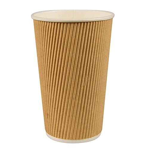 PAPSTAR 86268 25 vasos de cartón "To Go" 0,4 l de diámetro 9 cm · 13,7 cm de pared ondulada >>>En caja de cartón 500 unidades