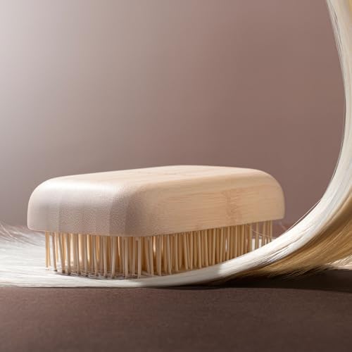 Image of EcoTools Travel Detangler Hairbrush, Gently Detangle & Smooth Hair, Brush For Wet Or Dry Hair, Heat Resistant, Mini Renewable Bamboo Hairbrush For Styling On-The-Go, Vegan & Cruelty-Free, 1 Count