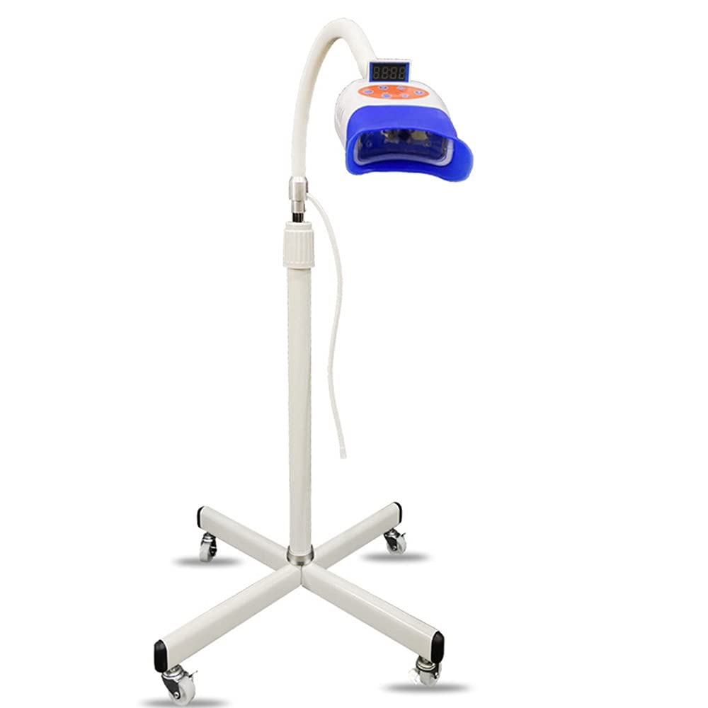 Mobile Teeth Whitening Lamp 2 Color Teeth Whitening System Teeth Whitening Machine with Red Blue Lights Bleaching Cold