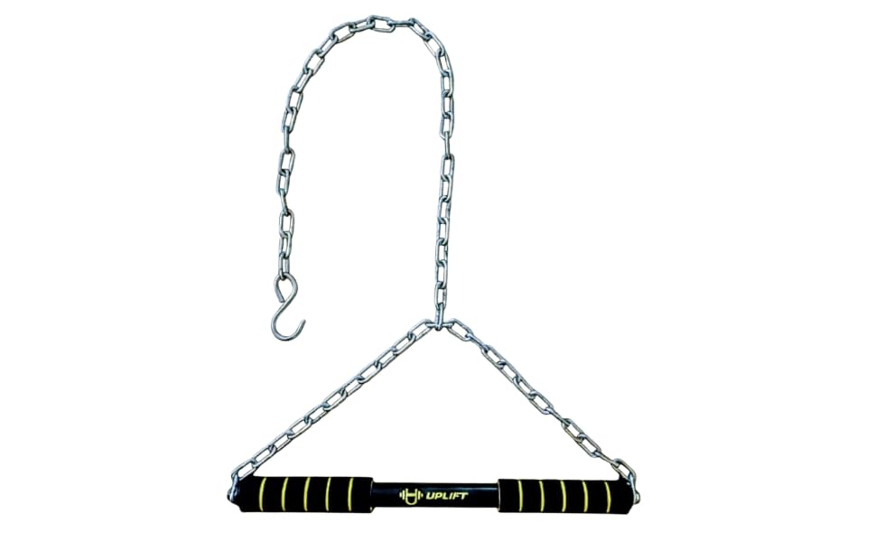 UPLIFT Heavy Duty Hanging Pull Up Bar with 5ft Chain/Sangal | Portable Home Gym Pull-Up Bar for Upper Body Strength Training | Height Gain & Stretching Rod for Men, Women & Kids-image-39