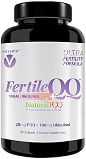 FertileQQ ULTRA Ubiquinol (QH) plus PQQ to BOOST Mama's 2B Natural Reproductive Support, #1 Formula for Support of Mitochondria Egg Cell Health - Doctor Recommended Fertility Formula.