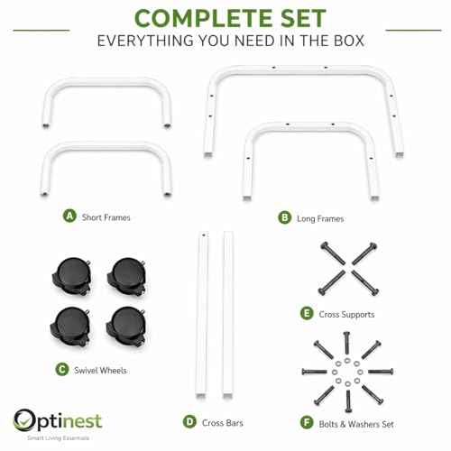 Image of Heavy-Duty Metal Cooler Stand with Wheels for Home & Outdoor Use | Rust-Resistant Trolley | 4 Smooth Rolling Non-Locking Wheels | 100kg Load Capacity | Movable Cooler Base Stand (White)