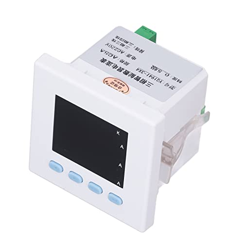 Medidor de electricidad digital trifásico AC220V con carcasa de ABS y grado 0,5