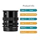 Fotover Makro Verlängerungsrohr Macro Extension Tube Metall Mount Ring for M42 42mm Screw Mount Kameras Mit Körper Hinterer Objektivdeckel