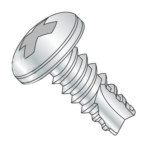 #5 x 5/16" Type 25 Thread Cutting Screws/Phillips/Pan Head/Steel/Zinc (Carton: 10,000 pcs)