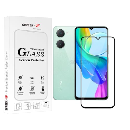 Image of ScreenUp Tempered Glass For Vivo Y18e - Ultra Clear, 9H Scratch Resistant, Full Coverage, Easy Install Screen Protector