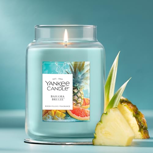 image for Yankee Candle Bahama Breeze, Scented Candle, 22oz Large Jar with up to