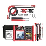 16 in 1 MH15 Isolationswiderstandsmessgerät, bis 100 GΩ, 100 V/250 V/500 V/1000 V, Ein-Tasten-DAR/PI-Funktion, mit AC/DC-Spannungsprüfung für Motoren, Solaranlagen und HLK-Anlagen(MH15 16-in-1)