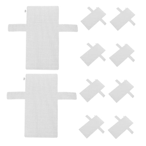 OFFIGAM 10pezzi Rete Trasparente per Borse Fai da Te Materiale Plastica Resistente Design Traspirante per Creazione Facile di Borse Uncinetto e Intrecciate Accessori per