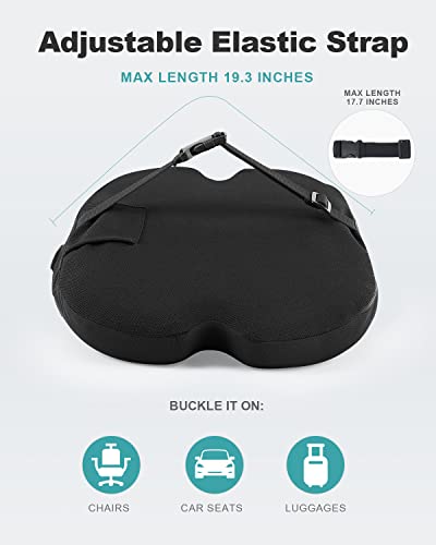 Foamula Vibrating Lumbar Support Pillow, Back Support Pillow With Vibrating Motors For Back Pain Relief, Ergonomic Design With Adjustable Strap For Home Office Chair, Gaming Chair, Car Seat, Plane #TOP6