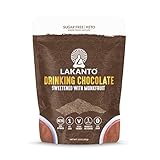 Lakanto Sugar Free Drinking Chocolate - Sugar Free, Cold or Hot Cocoa Powder Mix with Shelf Stable Probiotics, Monkfruit Sweetener, Keto Diet Friendly, Vegan, Dutch Cocoa, Gourmet Taste (10 Oz)