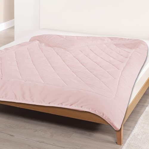 Delindo Lifestyle Couette 135 x 200 cm - Rose - Facile d'entretien - Couette Dream Color - Été - Fine et légère - Certifié Oeko-Tex Standard 100 - Convient aux...