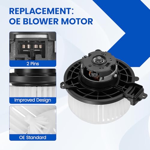 Image of HVAC Blower Motor 75106 PM5197 Compatible with Toyota Tacoma 2016-2023 L4 2.7L / V6 3.5L, A /C Blower Motor Assembly for 8710304050
