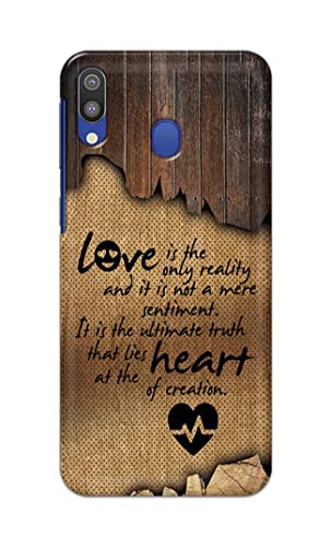Image of PRINTFIDAA Love is The Only Reality and It is Not Mere Sentiment Printed Designer Hard Case for Samsung Galaxy M20, SM-M205F / DS, SM-M205FN / DS Back Cover -(e) RPM1010
