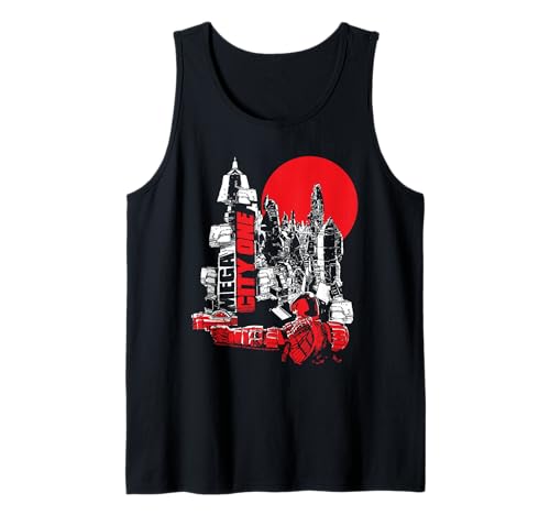 Judge Dredd 2000 AD Comics Mega City One Red Dredd Tank Top