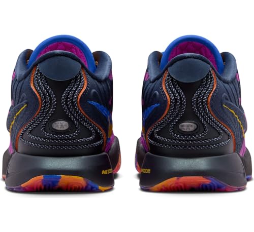 Lebron XXI SE Summerverse Big Kids' Basketball Shoes (FN5040-500, Hyper Violet/Obsidian/University Gold/Hyper Royal) Size 5.52