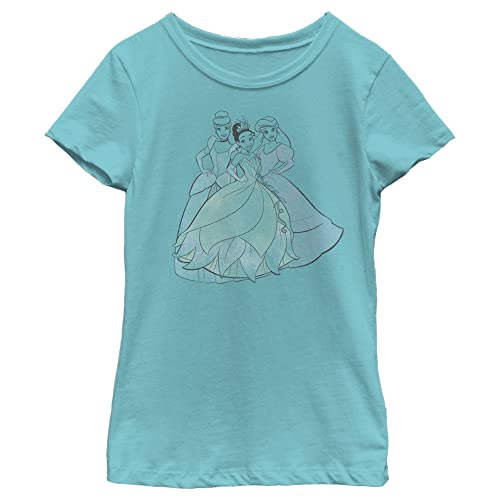 T-Shirt Disney Princess Fille vêtement imprimé manches courtes