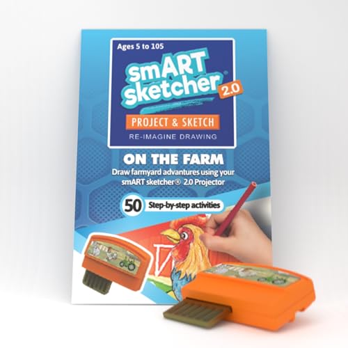 Smart Sketcher 2.0 Activity Cartridge, On The Farm, Over 50 Step-by-Step Activities, Ages 5+