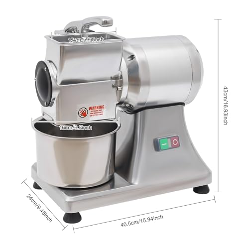 Molino eléctrico de queso de acero inoxidable 550W miniatura 2