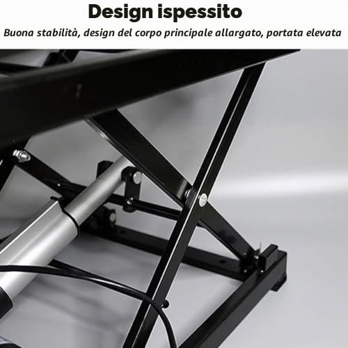 Tavolo Elevatore a Forbice Elettrico, per Gestione Materiali in Magazzini e Fabbriche, 100KG, con Telecomando Senza Fili, Piattaforma di Sollevamento Regolabile in Altezza Tavolo Elevatore Idraulico a