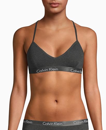 Calvin Klein Women's Motive Cotton Lightly Lined Bralette Bra