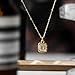 BRIGHTWINST Ramos Shell Pendant Collar Stainless Steel Golden Square Trendy Fashion Necklace For Women Stylish Jewelry PTPNU0780