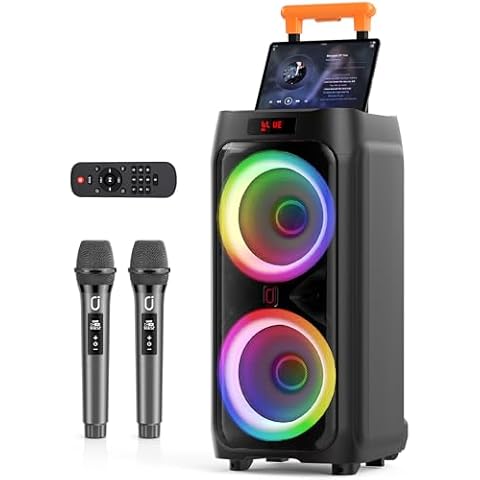 JYX T9 Karaoke Machine with Microphones Cover
