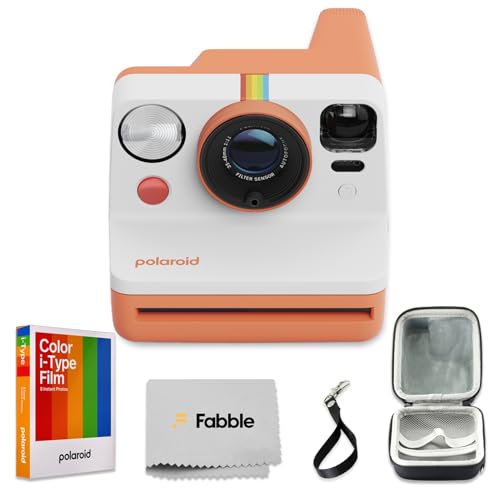 Polaroid Now Generation 3 corail avec film i-Type 8 poses et étui rigide protecteur
