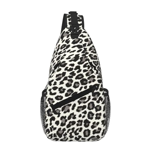 Sac à dos à bandoulière léopard noir pour homme léger et stylé