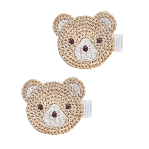 Pinza para cabello con orejas de oso negra miniatura 4