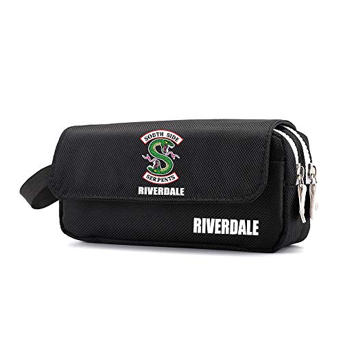 Preisvergleich Produktbild Riverdale Federmäppchen Klassische Taschen Federmäppchen Federbeutel Schule Bleistiftbeutel Jungen Mädchen Schule Schreibwaren Tasche (Color : Black01, Size : 20 X 6 X 10cm)