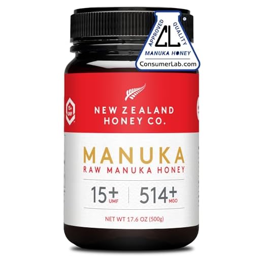 New Zealand Honey Co. Raw Manuka Honey UMF 15+ | MGO 514+, UMF Certified / 17.6oz