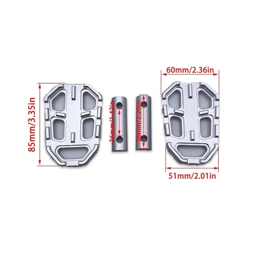 Repose-pieds larges moto pour voyager confortablement en F750GS et S1000XR - 3