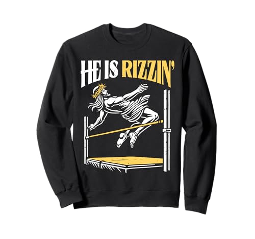 Divertido jesús está rizzin' cristiano religioso pascua atletismo Sudadera