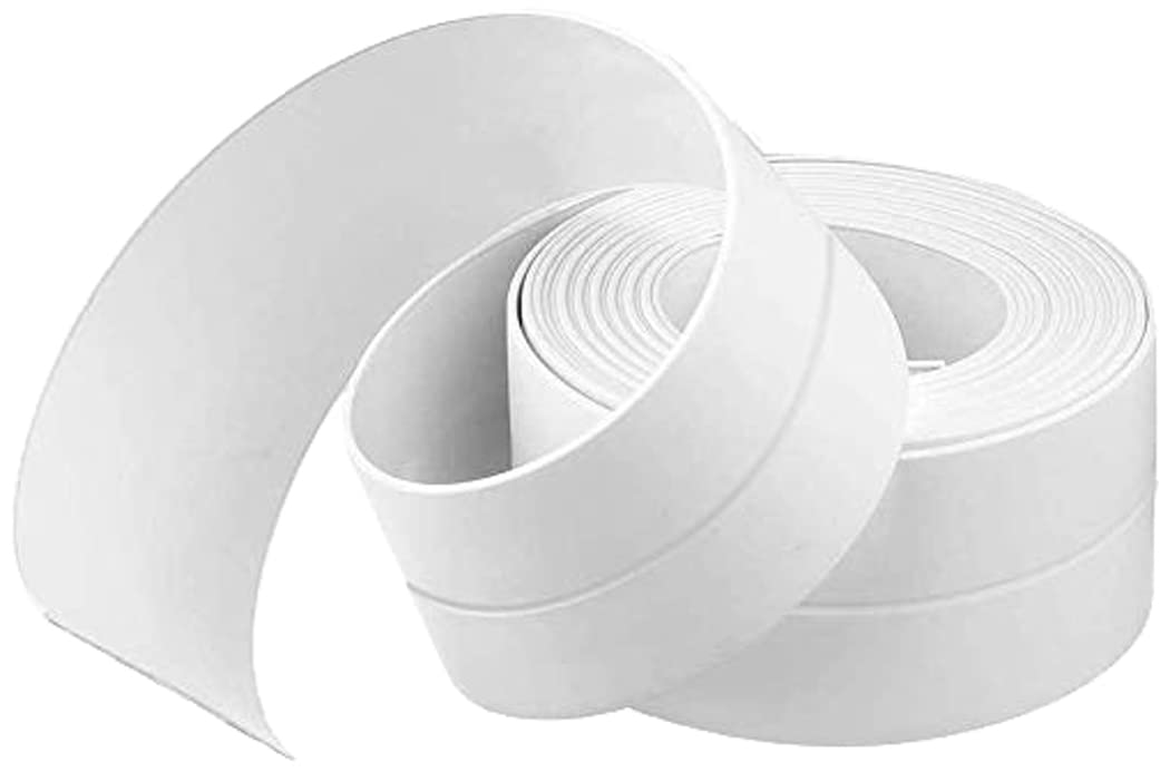 Bitnex Oil Proof Caulk Tape Strip PVC Self Adhesive Caulking Sealing Tape for Kitchen Sink Platform Toilet Bathroom Shower and Bathtub, 3.2m*3.8cm (white 1pcs) (B08XBWHFTM) Amazon Price History, Amazon Price Tracker