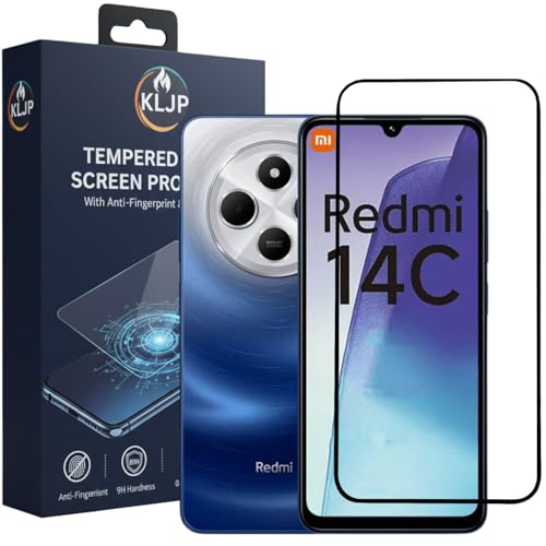 Image of Military-Grade Gorilla Tempered Glass For Xiaomi Redmi 14C / Redmi A4 / Poco C75 With Installation Kit | Edge to Edge Coverage | Black