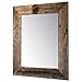 Drakestone Designs Mirror with Barnwood Frame | Wall Mount | Handmade Rustic Reclaimed Wood | 22 x 26 Inches (Natural)